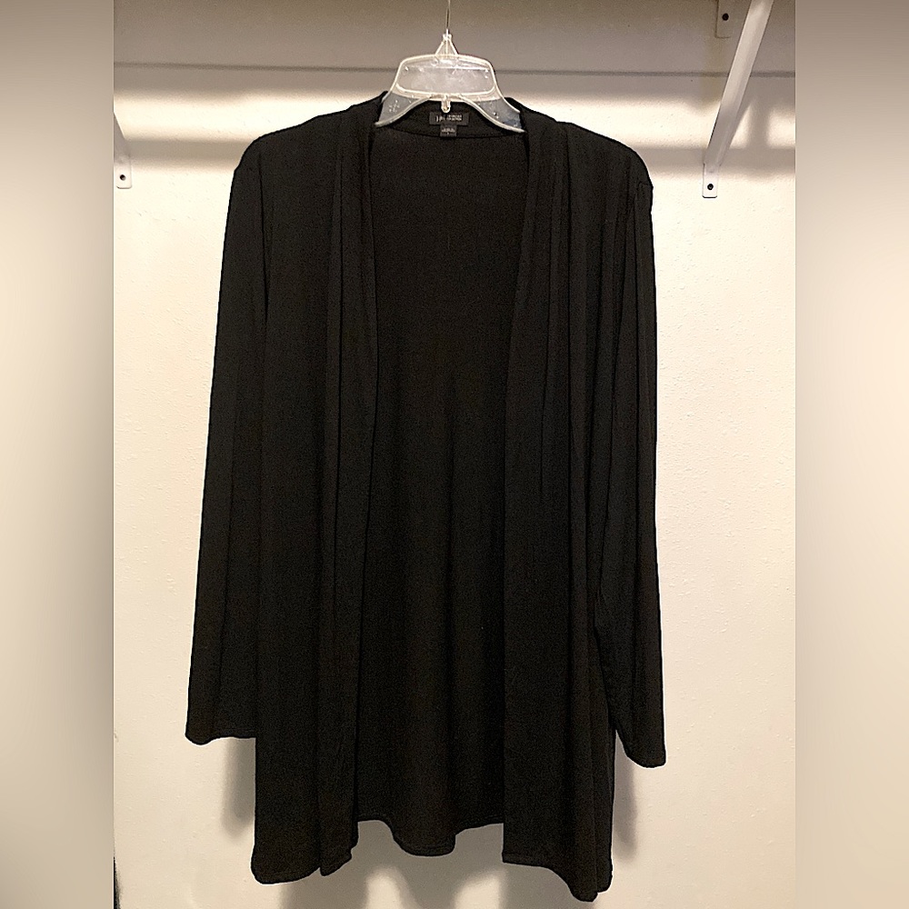 J. Jill Wearever Collection Black Cardigan Size Large